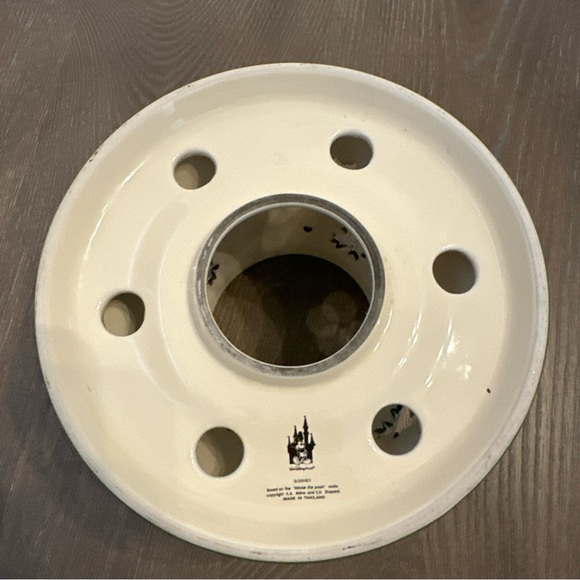 Vtg WDW DISNEY WINNIE THE POOH & FRIENDS CERAMIC JAR CANDLE‎ "LAMP SHADE" TOPPER - Picture 7 of 7